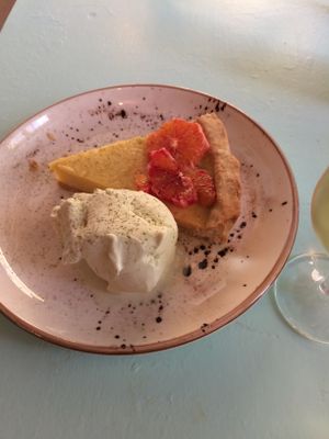 The best tart ever (lemon tart) at MIMO in Malaga