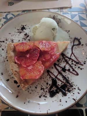 Lemon cake at MIMO in Malaga