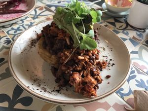 Jackfruit potato Wit azuki beans  at MIMO in Malaga