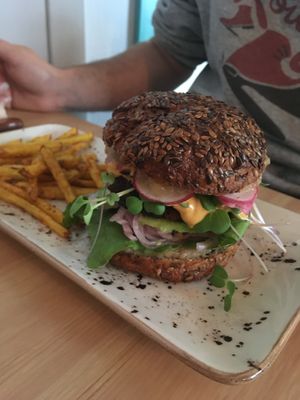 The amazing burger at MIMO in Malaga