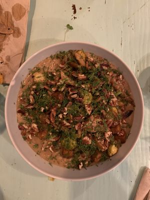 Kashotto - buckwheat in creamy cauliflower sauce at MIMO in Malaga