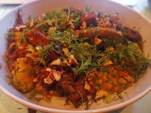 Kashotto (buckwheat, mushrooms, tofu and pecans) at MIMO in Malaga