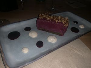 New to the menu cheesecake  at MIMO in Malaga