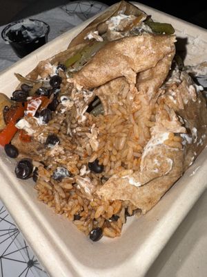 Burrito with tofu   at Mad Mex in Pittsburgh