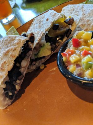 Avadillo with vegan cheese. at Mad Mex in Pittsburgh