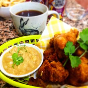 Cauliflower buffalo wings  at Guilt Furrie Vegan in Doncaster