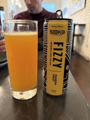 Passion fruit soda, very refreshing!  at Miss Kim in Ann Arbor