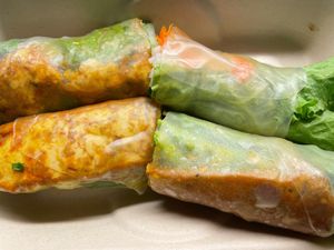 Vegan summer rolls at Vietnam Deli by The Ripple of Smiles in Honolulu