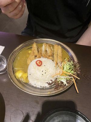 the king trumpet katsu - my partner even said it was better than any chicken katsu curry he has ever tried, and he is someone who still misses meat a lot! at Suissi Vegan Kitchen  in Glasgow
