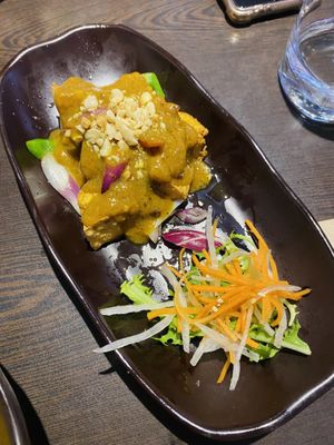 Tofu satay  at Suissi Vegan Kitchen  in Glasgow