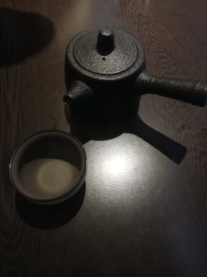 Jasmine tea at Suissi Vegan Kitchen  in Glasgow