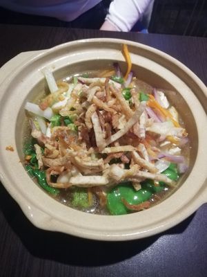 Clay pot tofu at Suissi Vegan Kitchen  in Glasgow