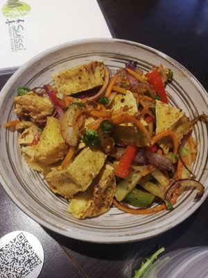 Salt and chilli tofu at Suissi Vegan Kitchen  in Glasgow