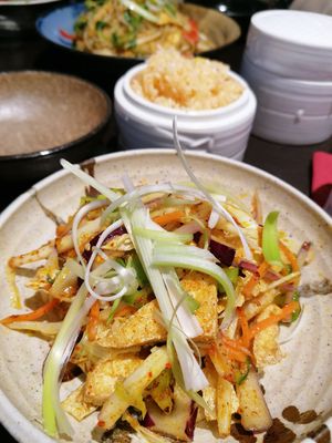 Chilli tofu at Suissi Vegan Kitchen  in Glasgow