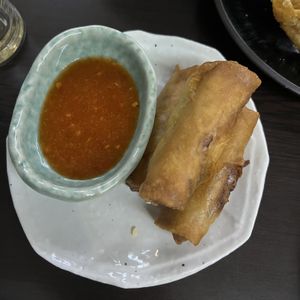 Vegetable Spring Rolls #Veganuary at Suissi Vegan Kitchen  in Glasgow