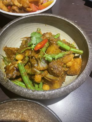 Rendang with lion mane mushrooms  at Suissi Vegan Kitchen  in Glasgow
