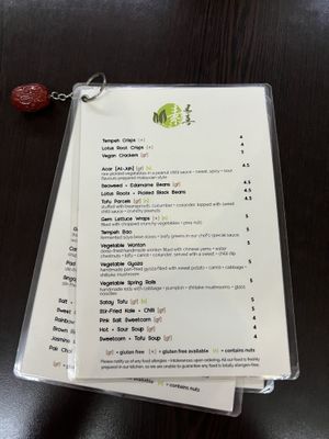 Menu  at Suissi Vegan Kitchen  in Glasgow