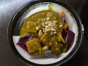 Tofu satay  at Suissi Vegan Kitchen  in Glasgow