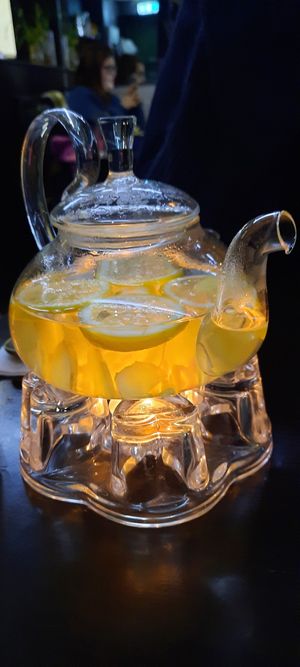 Lemongrass tea at Suissi Vegan Kitchen  in Glasgow