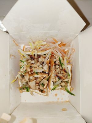 Fresh tofu parcels 👌🏼 at Suissi Vegan Kitchen  in Glasgow