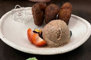 Pisang goreng  at Suissi Vegan Kitchen  in Glasgow