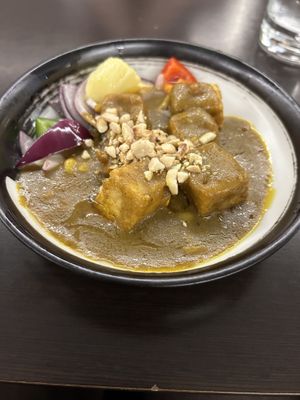 satay tofu  at Suissi Vegan Kitchen  in Glasgow