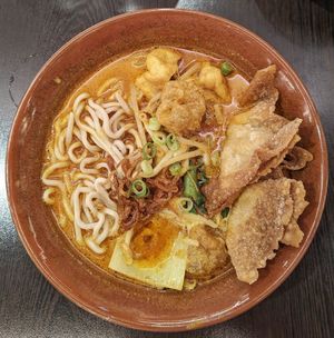 Curry Laksa Ramen (8/10) at Suissi Vegan Kitchen  in Glasgow