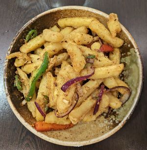 Salt and Chili Chips (7/10) at Suissi Vegan Kitchen  in Glasgow