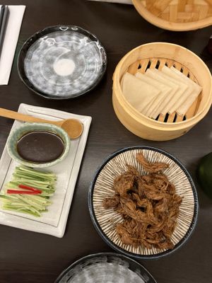 This was the special dish: crispy d*ck pancakes. Very much crispy, very flavoursome, delish  at Suissi Vegan Kitchen  in Glasgow