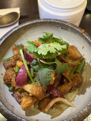 Lions mane rendang   at Suissi Vegan Kitchen  in Glasgow