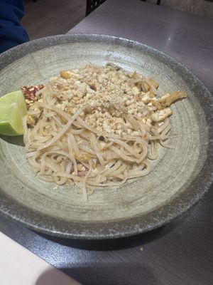 Pad Thai for a 14 year who does not like veg, at Suissi Vegan Kitchen  in Glasgow