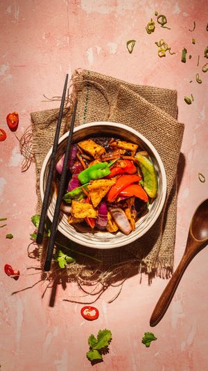 Fried Tofu in Black Bean Sauce at Suissi Vegan Kitchen  in Glasgow