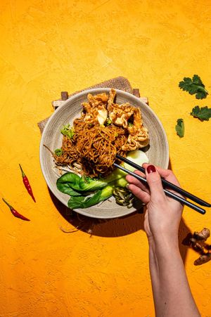 Gan Lau Mee at Suissi Vegan Kitchen  in Glasgow