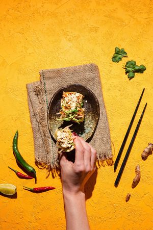 Tofu Parcels at Suissi Vegan Kitchen  in Glasgow