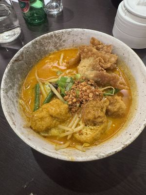 Curry laksa   at Suissi Vegan Kitchen  in Glasgow