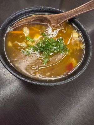 Hot & sour  at Suissi Vegan Kitchen  in Glasgow