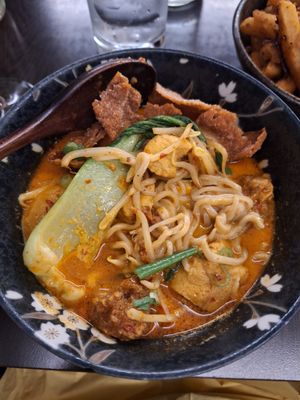 Laksa at Suissi Vegan Kitchen  in Glasgow