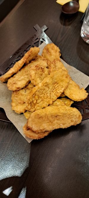 Tempeh crisps at Suissi Vegan Kitchen  in Glasgow