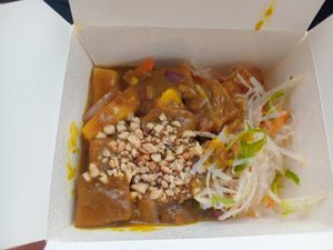 Satay Tofu at Suissi Vegan Kitchen  in Glasgow