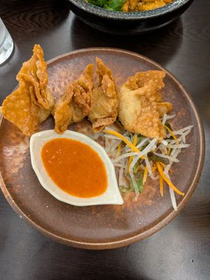 Wonton at Suissi Vegan Kitchen  in Glasgow