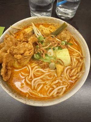 Curry Laksa ramen  at Suissi Vegan Kitchen  in Glasgow