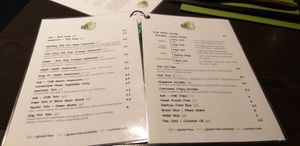 menu at Suissi Vegan Kitchen  in Glasgow