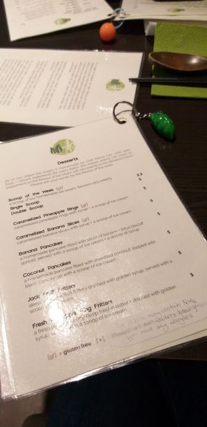 menu at Suissi Vegan Kitchen  in Glasgow