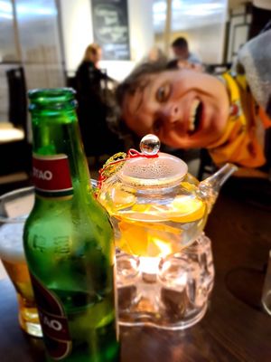 Lemongrass tea at Suissi Vegan Kitchen  in Glasgow