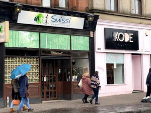 [The very first vegan place that I had a meal in Glasgow. I was full.] at Suissi Vegan Kitchen  in Glasgow