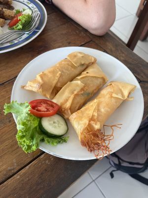 Spring rolls  at Lesehan in Manggis