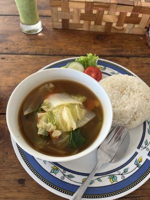 Cap cay soup  at Lesehan in Manggis