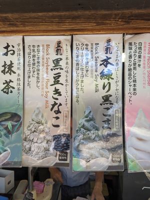 2 vegan flavours at Tsuru no Chaya in Nara