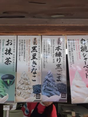 It says in Japanese "made without eggs or dairy" at Tsuru no Chaya in Nara