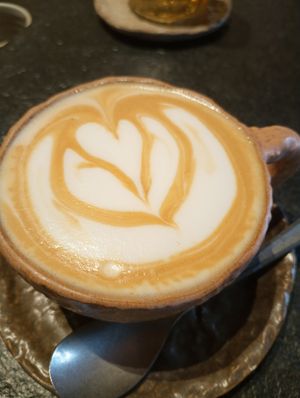 Cappuccino at Honest Greens - Serrano in Madrid